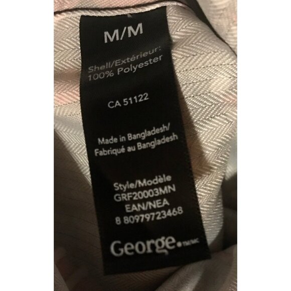 George Mens M Christmas Novelty Button Up Long Sleeve Shirt Santa  Snowman Print - Picture 13 of 15